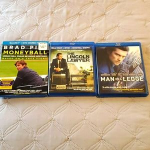 3 Blue-Ray DVD Bundle